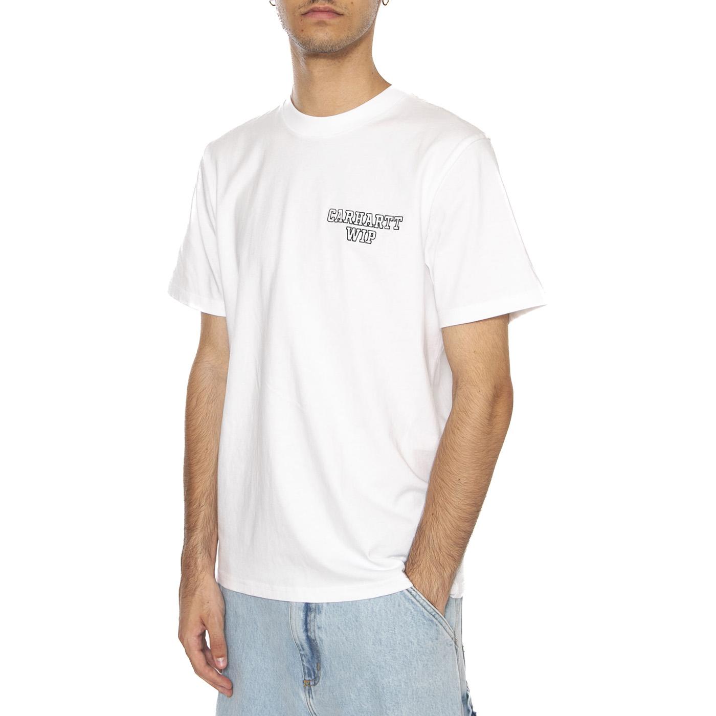 S/S Alumni T-Shirt White - Maglietta Girocollo Uomo Bianca I035207.02XX . CARHARTT WIP 