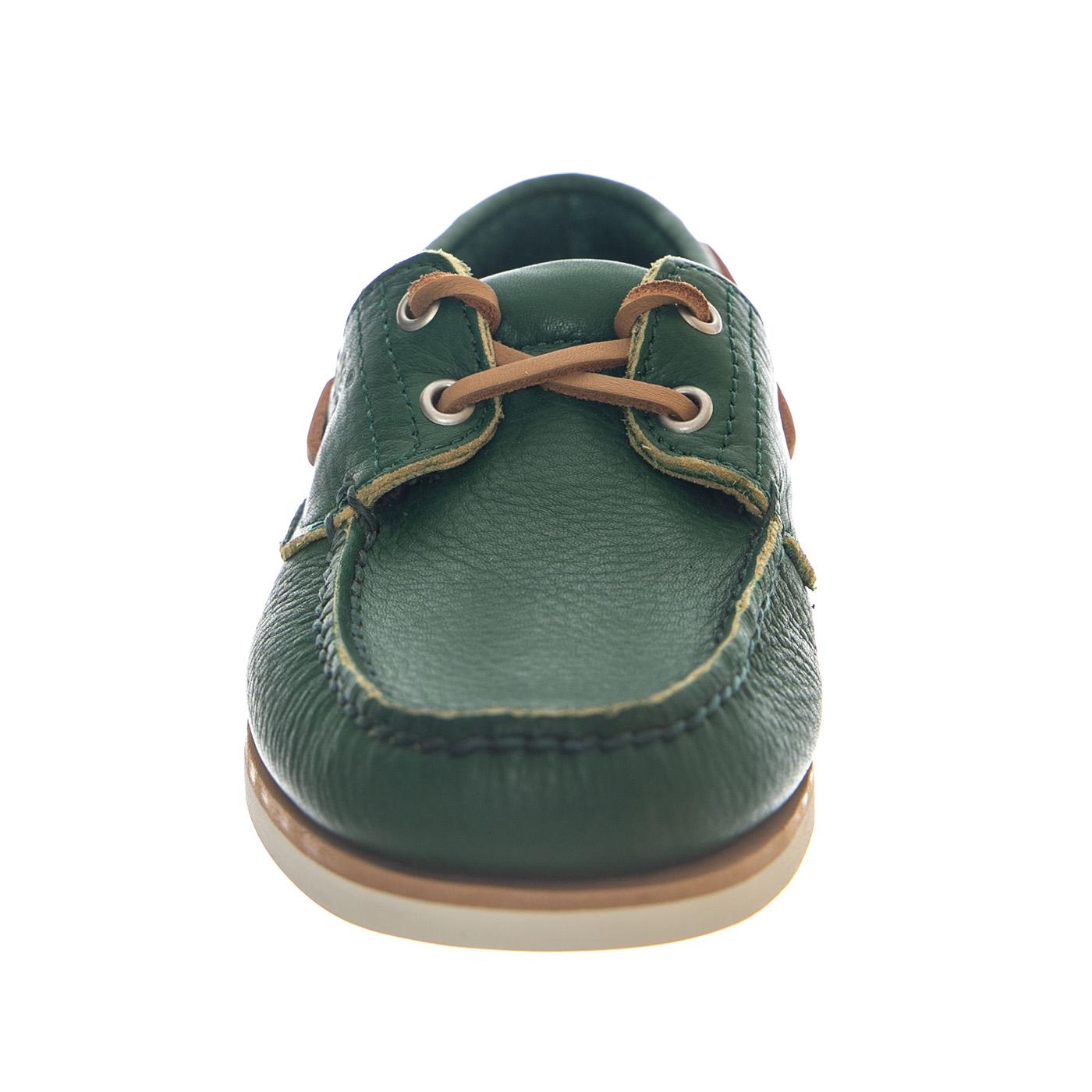 CLAS BOAT SHOE MD GRN F GRAIN - Mocassini Uomo Verdi TB0A4187 ES51 TIMBERLAND 