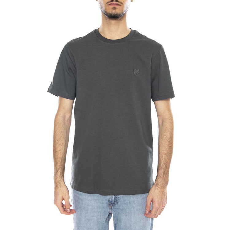 Tonal Eagle Plain T-Shirt Black Water - Maglietta Girocollo Uomo Verde TS400TON-X887 . LYLE & SCOTT 