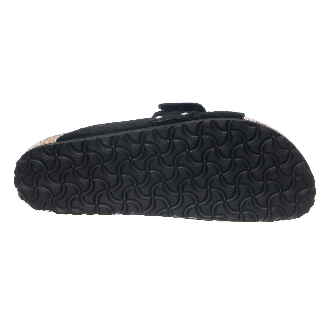 Kyoto Suede Leather Nubuck Narrow Fit Black - Sandali Uomo Neri 1022566 BLK BIRKENSTOCK 