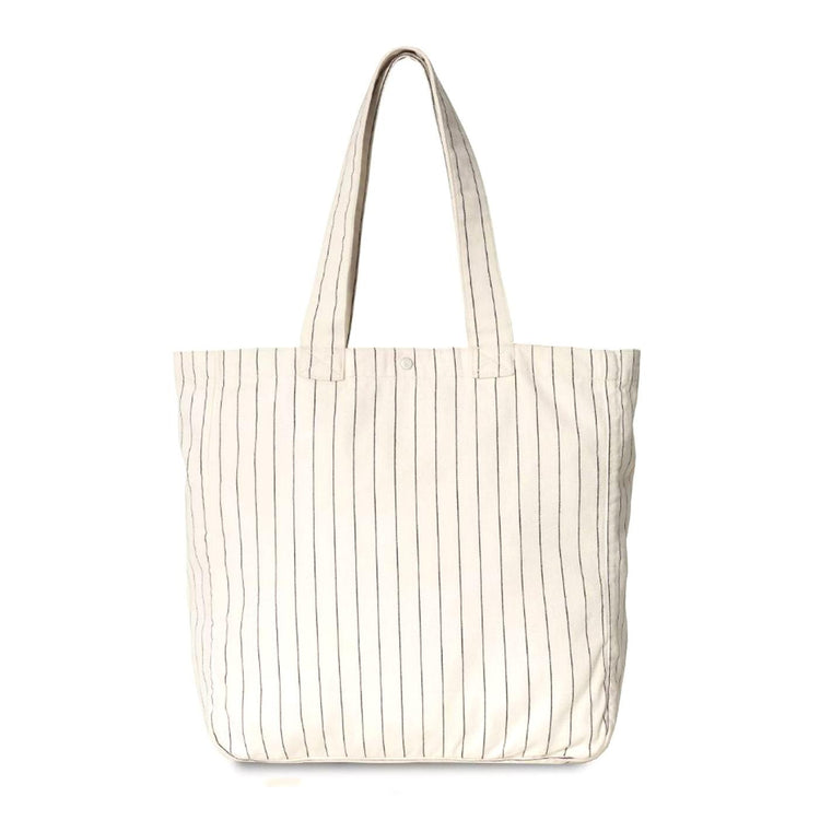 Hendry Tote Seaton Stripe, Wax / Dark Navy - Borsa Shopping Bag Bianca I034788.2RM02  CARHARTT WIP 