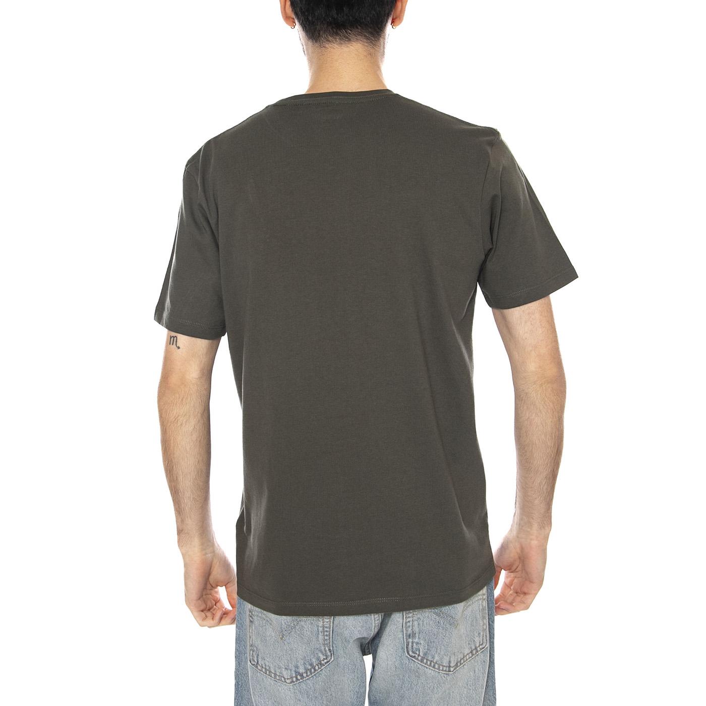 SIGN OFF TEE DEEP DEPTHS - Maglietta Girocollo Uomo Verde 112378011 GRN WRANGLER 
