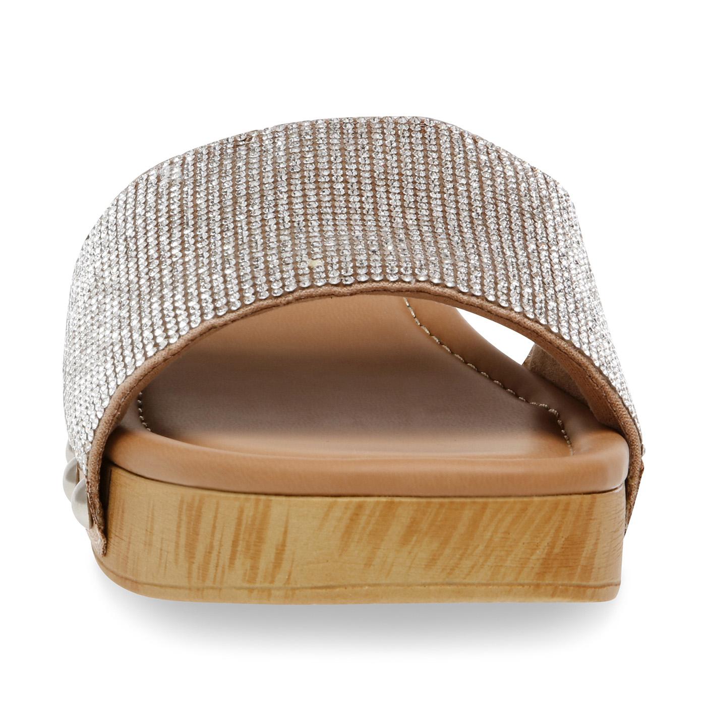 Adaze Rhinestone Micro with Clear Jellystone - Sandali Donna Argento SMSADAZE-RHI  STEVE MADDEN 