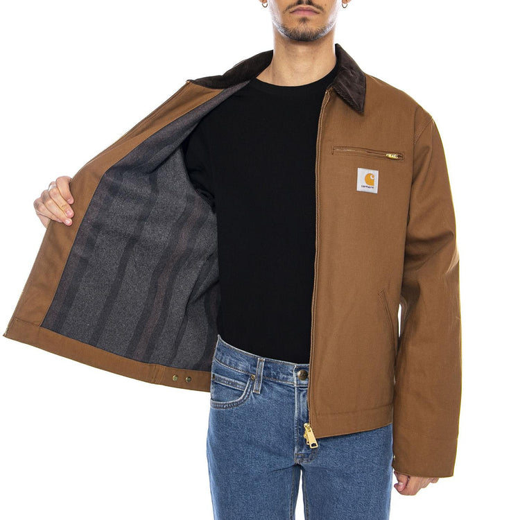 OG Detroit Jacket Hamilton Broen / Tobacco / Rigid - Giacca Marrone I015264.00S01  CARHARTT WIP 