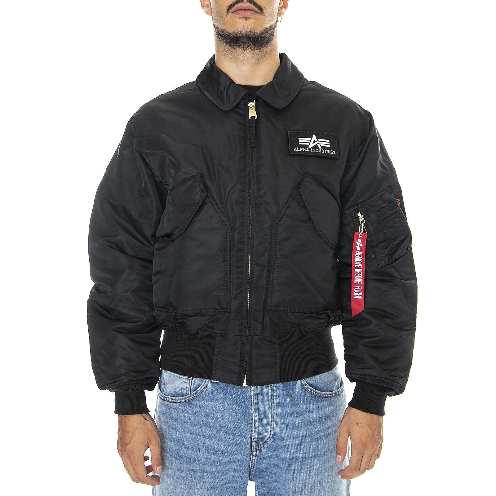 CWU 45 - Giacca Invernale Uomo Nera 100102-03 . ALPHA INDUSTRIES 