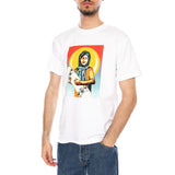 SKATEISTAN / OBEY TEE - T-shirt Crew Homme Blanc OBEY