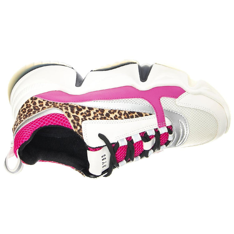 City - Scarpe Stringate Profilo Basso Donna Bianche / Multicolore SMPCITY SOUL-WHTMLT  STEVE MADDEN 