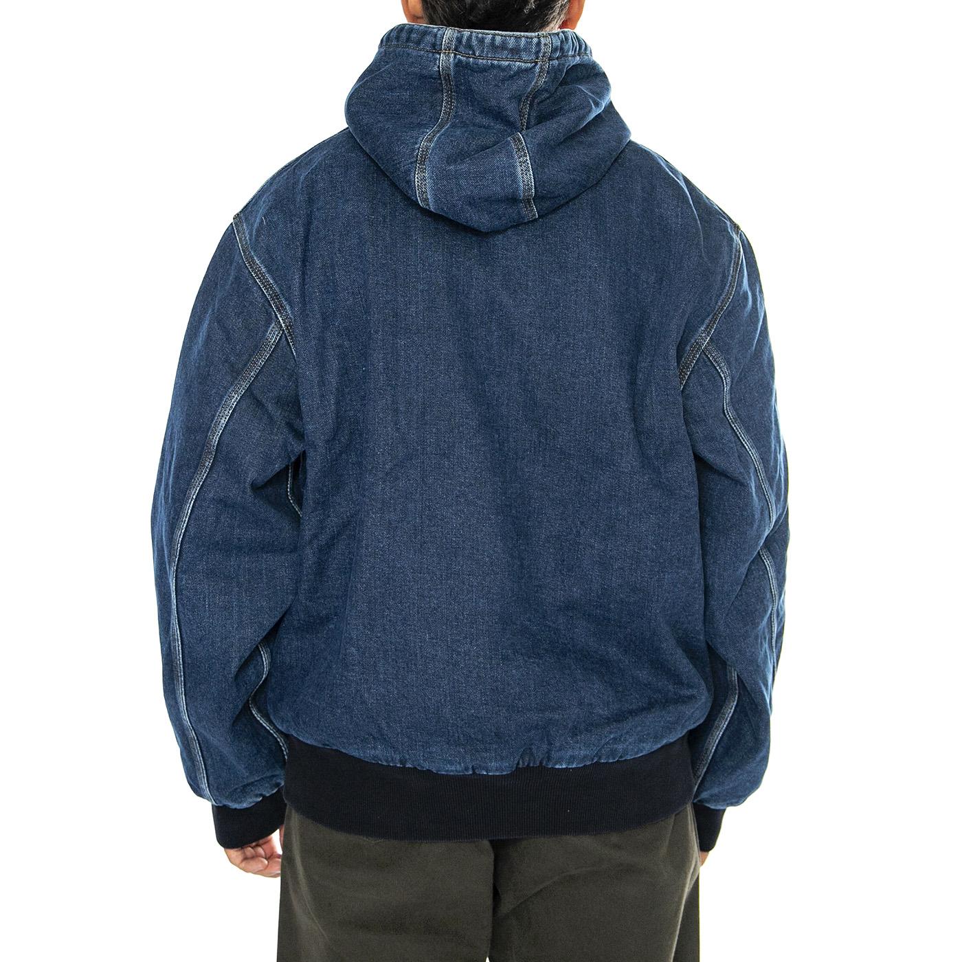 OG Active Jacket Blue stone washed - Giacca con Cappuccio Uomo Denim Jeans Blu I032232.0106 . CARHARTT WIP 
