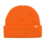 Set Usual Beanie Orange - Bonnet Orange en Tricot  ACCESSOIRES HUF