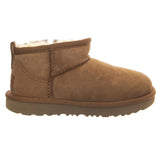 UGG Classic Ultra Mini Chestnut - Chaussures Enfant en Daim Marron  Enfant UGG