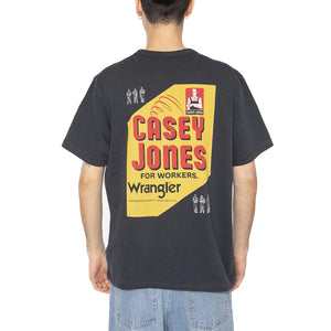 CJ Graphic Tee Dark Navy - Maglietta Girocollo Uomo Blu 112362801  WRANGLER 