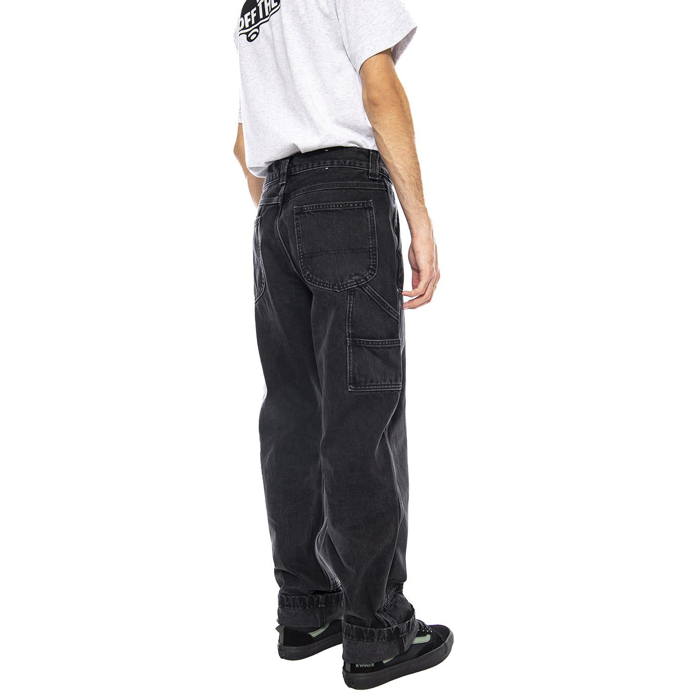 Double Knee Carpenter No Break Denim Jeans Black - Pantaloni Denim Jeans Uomo Neri 112370735  LEE 