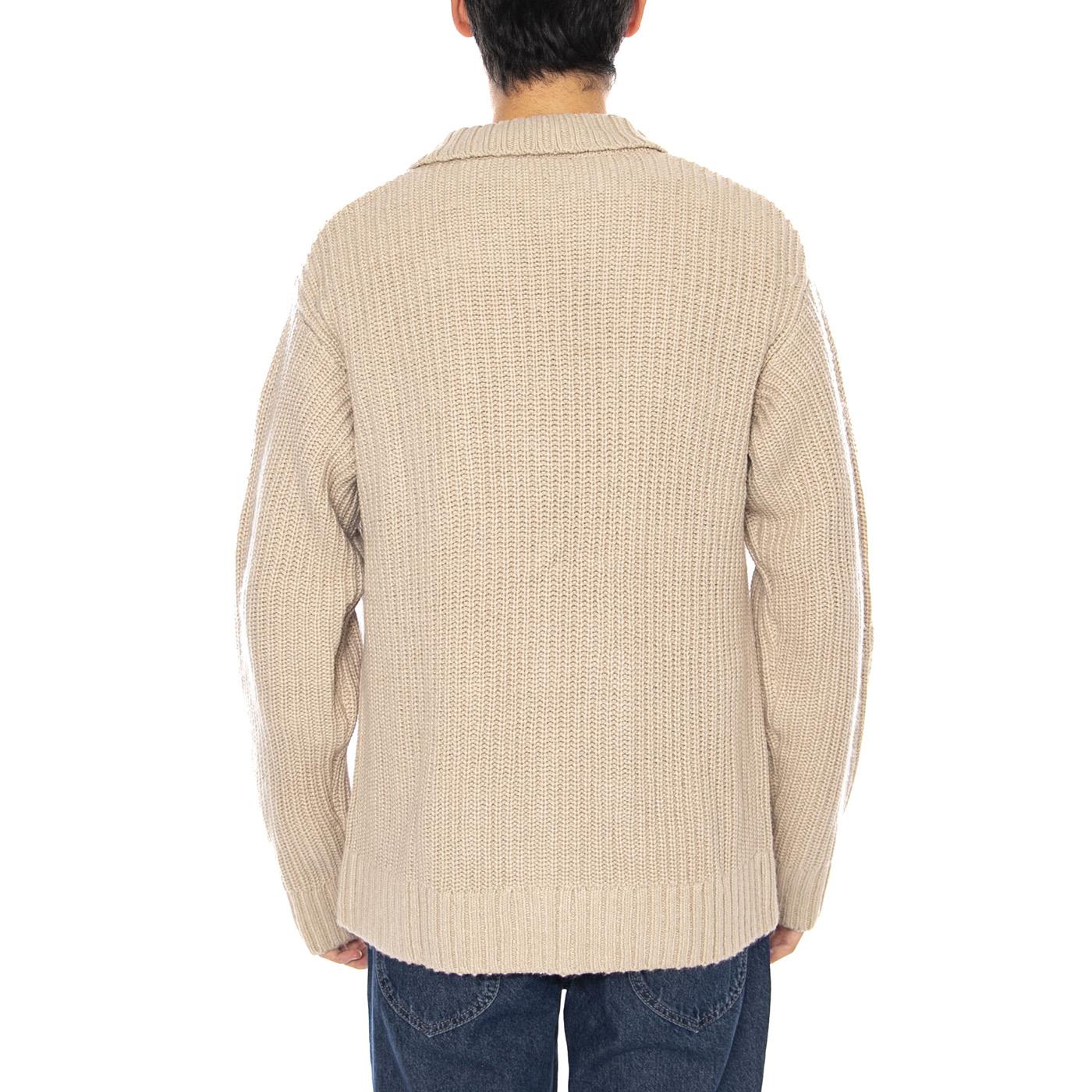 Chore Knit Jacket Fleur De Sel - Cardigan in Maglia Beige I035399.2LPXX  CARHARTT WIP 