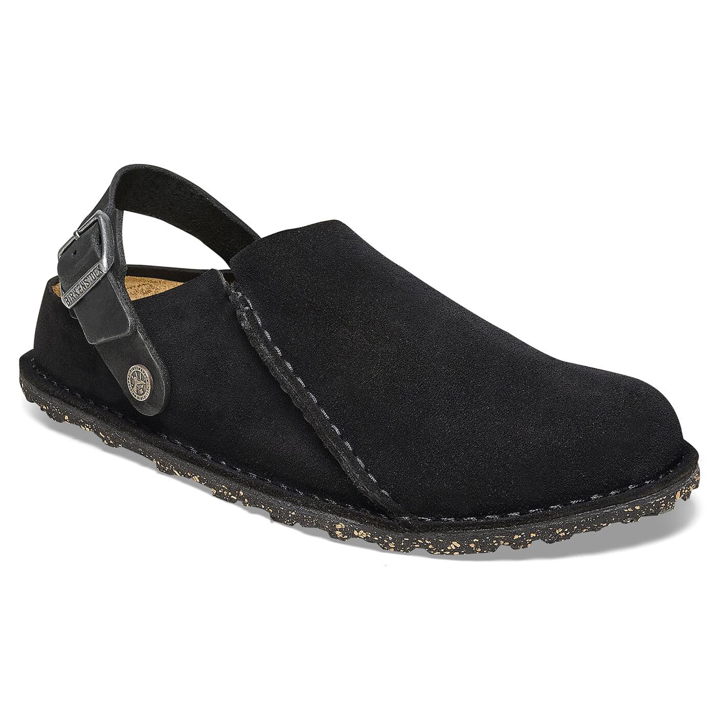 W' Lutry Premium Black, Suede Leather Sandals - Sandali Donna Neri 1025356  BIRKENSTOCK 