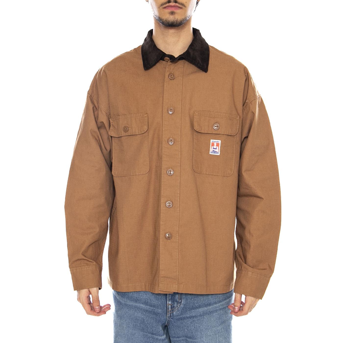 CJ Overshirt Toasted Coconut - Sovracamicia / Giacca Uomo Marrone 112371547 . WRANGLER 