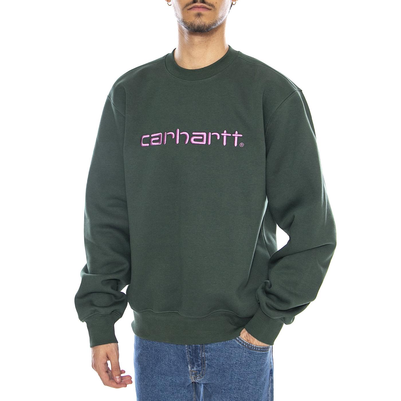 Carhartt Sweat Sycamore Tree / Phlox - Felpa Girocollo Uomo Verde I030546.38EXX . CARHARTT WIP 