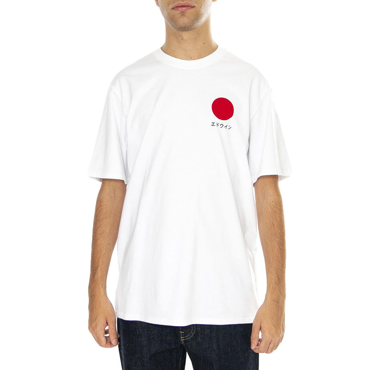 Japanese Sun T-Shirt White - Maglietta Girocollo Uomo Bianca I025020.03-02.67 . EDWIN 