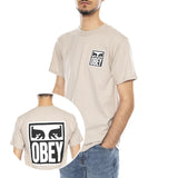 Obey Eyes Icon 2 Tee Silver Grey -- T-shirt Girocollo Uomo Grigia Uomo OBEY