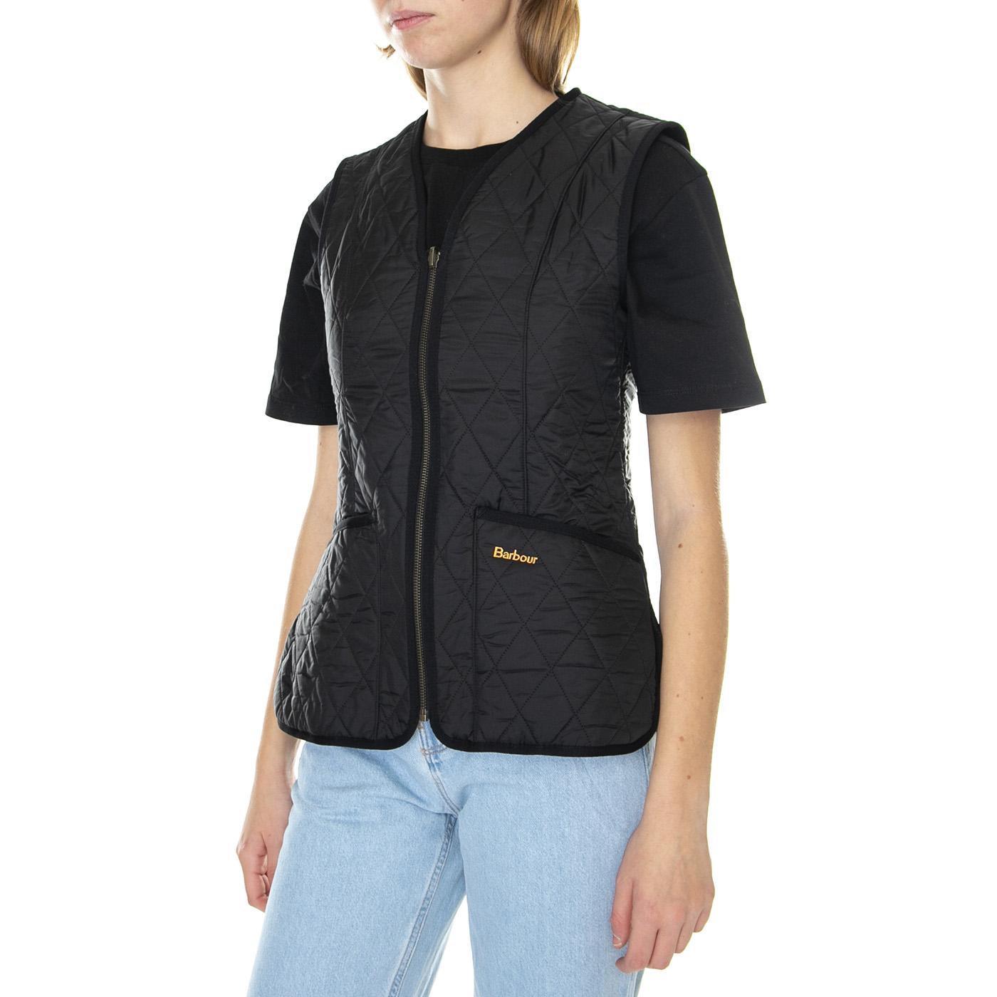 Fleece Betty Liner Black - Giacca Smanicata Donna Nera 222MLLI0003-BK11 . BARBOUR 