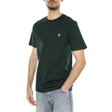 T-SHIRT PLAIN VERT FONCÉ - T-shirt Encolure Ronde Homme Vert Homme LYLE & SCOTT