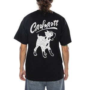 S/S PUP T-SHIRT BLACK - Maglietta Girocollo Uomo Nera I037537 89XX CARHARTT WIP 