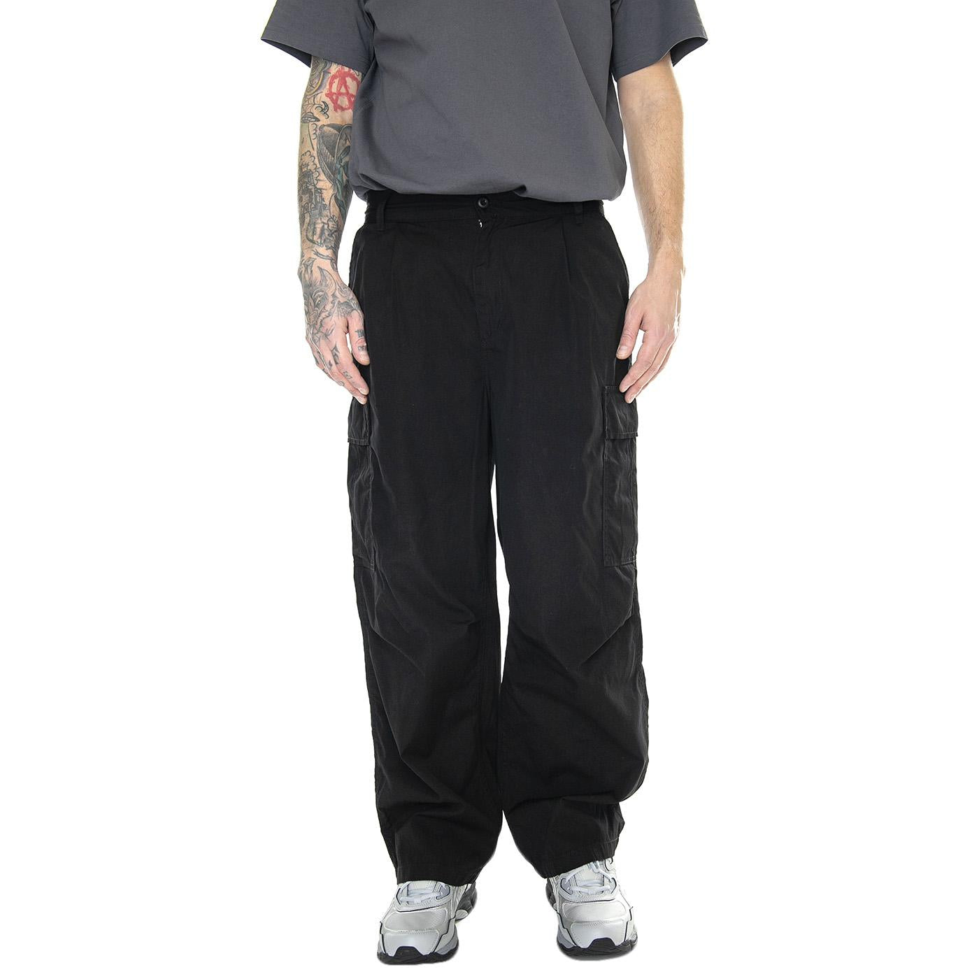 Cole Cargo Pant Black /rinsed - Pantaloni Cargo Uomo Neri I030477.8902  CARHARTT WIP 