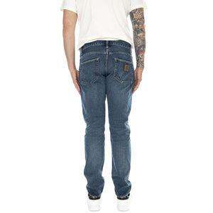Klondike Pant Blue /dark used wash - Pantaloni Denim Jeans Uomo Blu I029207.014L  CARHARTT WIP 