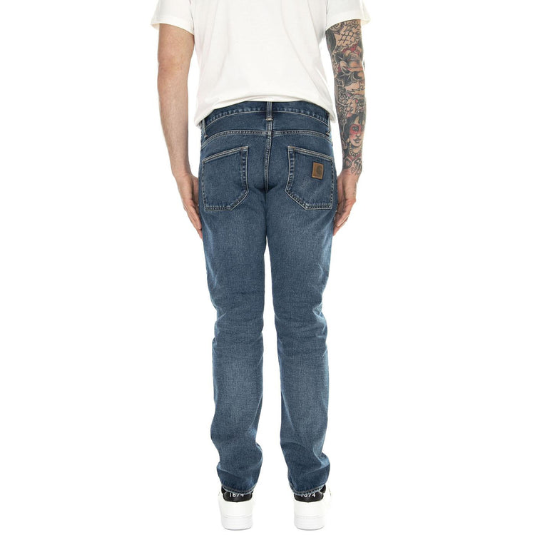 Klondike Pant Blue /dark used wash - Pantaloni Denim Jeans Uomo Blu I029207.014L  CARHARTT WIP 