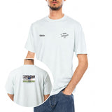 Live Is Life Tee Ice Melt - T-Shirt Maradona Col Rond Homme Bleu Ciel  Homme DOLLY NOIRE