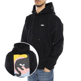OBEY Quarter Icon Fleece Black -- Sweat-shirt à Capuche Homme Noir Homme OBEY