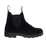 585 Chelsea Boot Waxed Nubuk Leather - Black & Black - Chelsea Boot Homme Noir BLUNDSTONE