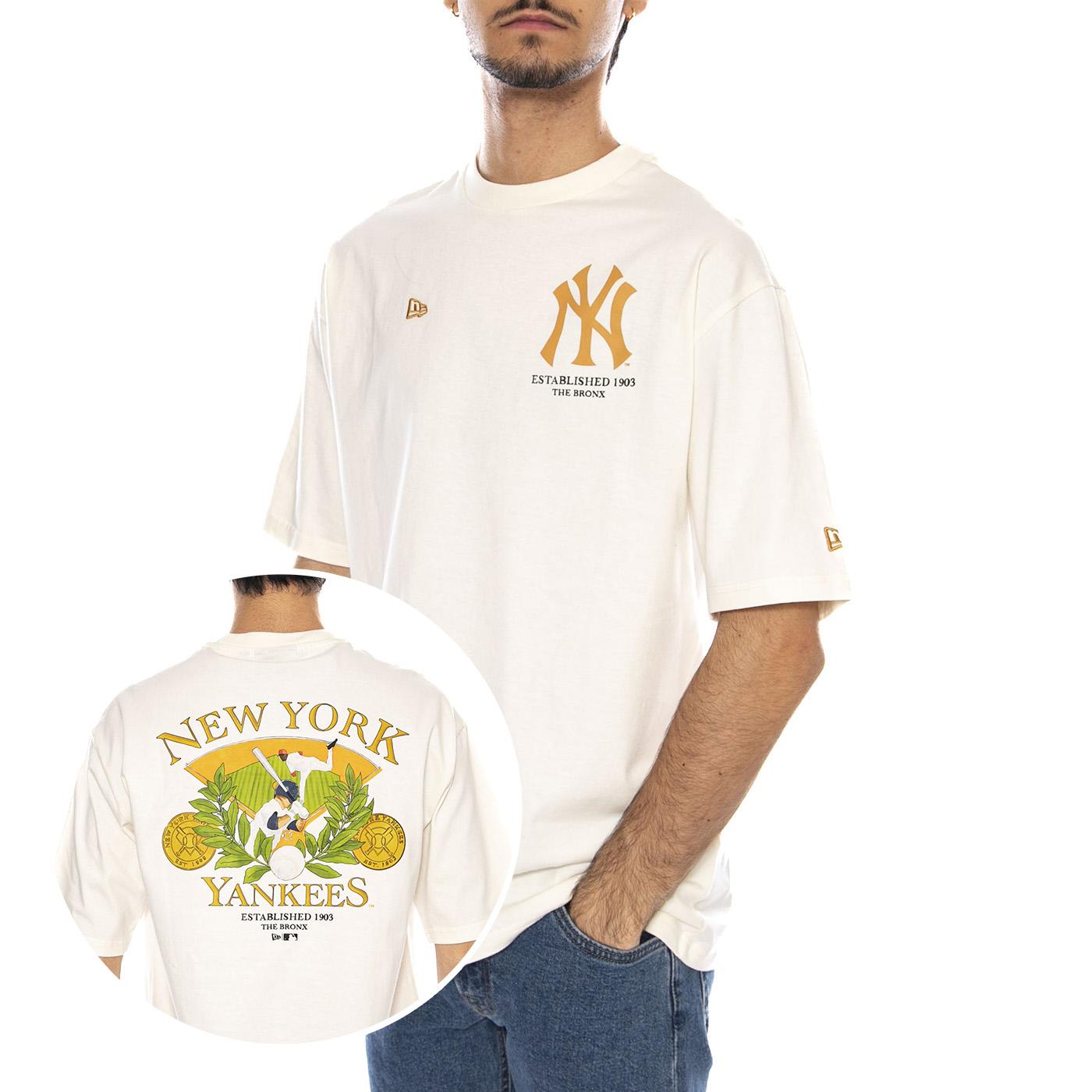 MLB Baseball Graphic OS Tee New York Yankees OFW - Maglietta Girocollo Uomo Bianca 60667854 . NEW ERA 