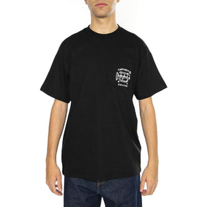 S/S Fragments Pocket T-Shirt Black / White - Maglietta Girocollo Uomo Nera I034407.0D2XX  CARHARTT WIP 