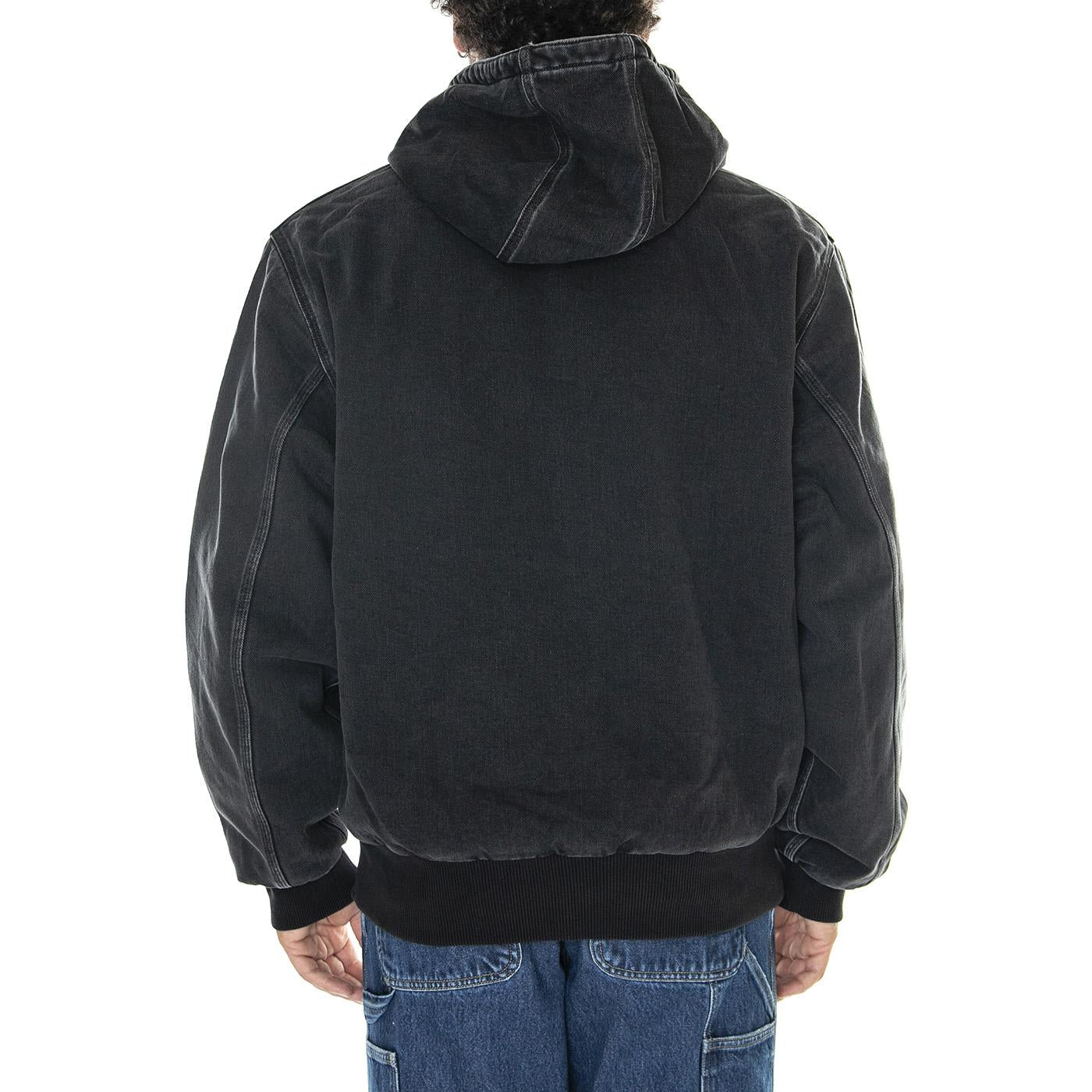 OG Active Jacket Black /stone washed - Giacca Uomo Grigia I032232.8906 . CARHARTT WIP 