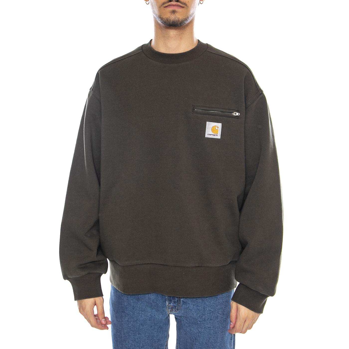 Detroit Sweat Olive - Felpa Girocollo Uomo Verde I035547.4906 . CARHARTT WIP 