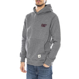 Logo Hoodie Heather Grey - Hoodie avec Logo Homme Gris CAT