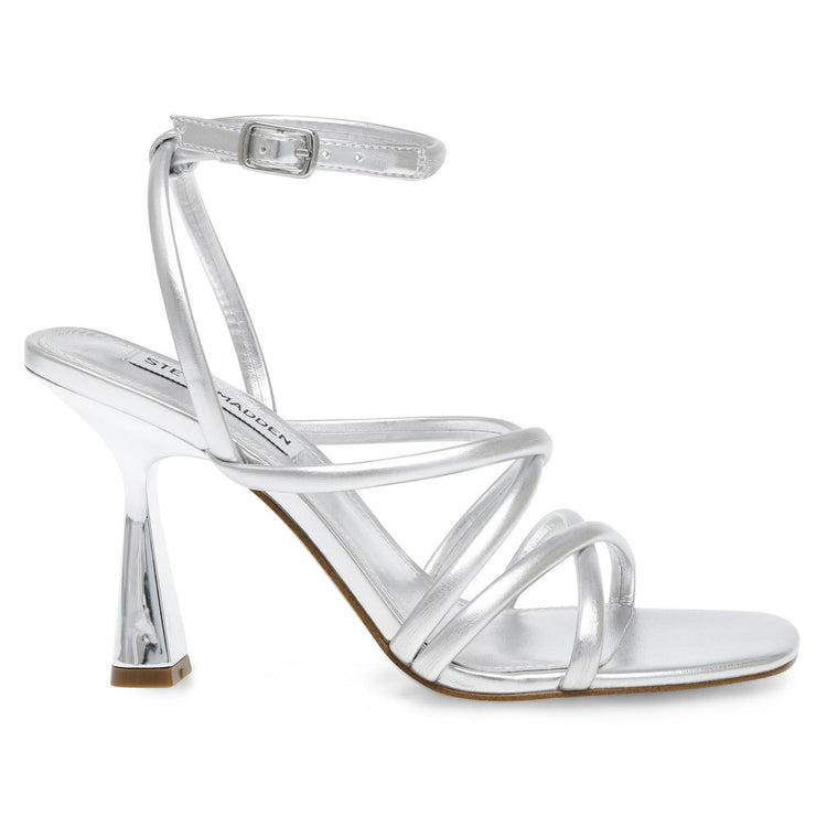 AT-LAST SILVER SYNTHETIC - Sandali con Tacco Alto Donna Argento SMSAT-LAST-SIL . STEVE MADDEN 