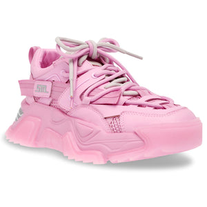 Kingdom Pink / Pink Mesh + PU - Scarpe Stringate Profilo Basso Donna Rosa SMPKINGDOM-PNKPNK  STEVE MADDEN 