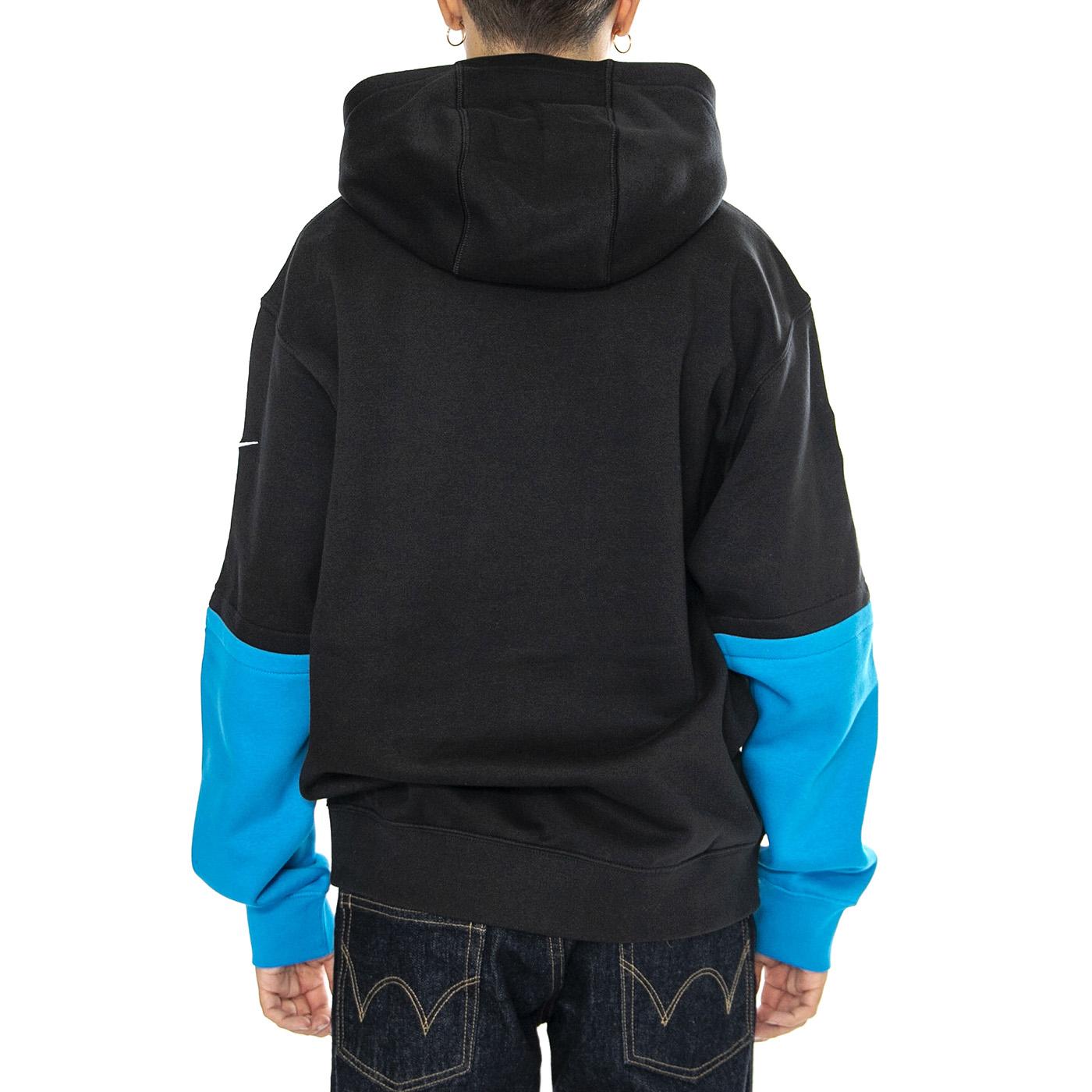 Nike Club Hoodie Black / Multi - Felpa Uomo Nera 02F2-092N-9D-87G . NIKE 