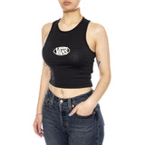 OVAL LOGO TANK BLACK - Débardeur Femme Noir Femme VANS