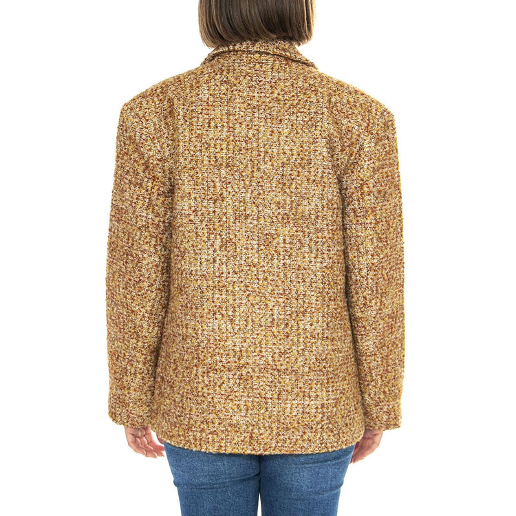 Blazer Oversize Tweed Marrón - Giacca Donna Marrone 43W/11242  WILD PONY 