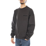 Embroidered Heavy Weight Crew Washed Black - Crewneck Brodé Poids Lourd Noir Homme BRIXTON