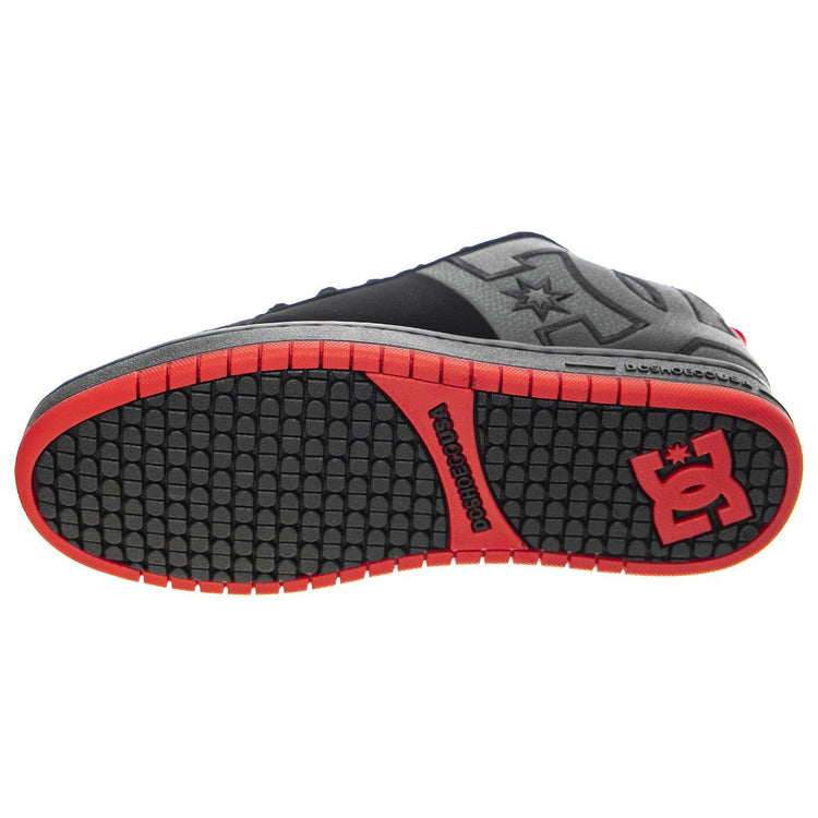 M' Court Graffik Black / Grey / Red - Scarpe Stringate Profilo Basso Uomo Nere US 12 ADYS100442  DC 