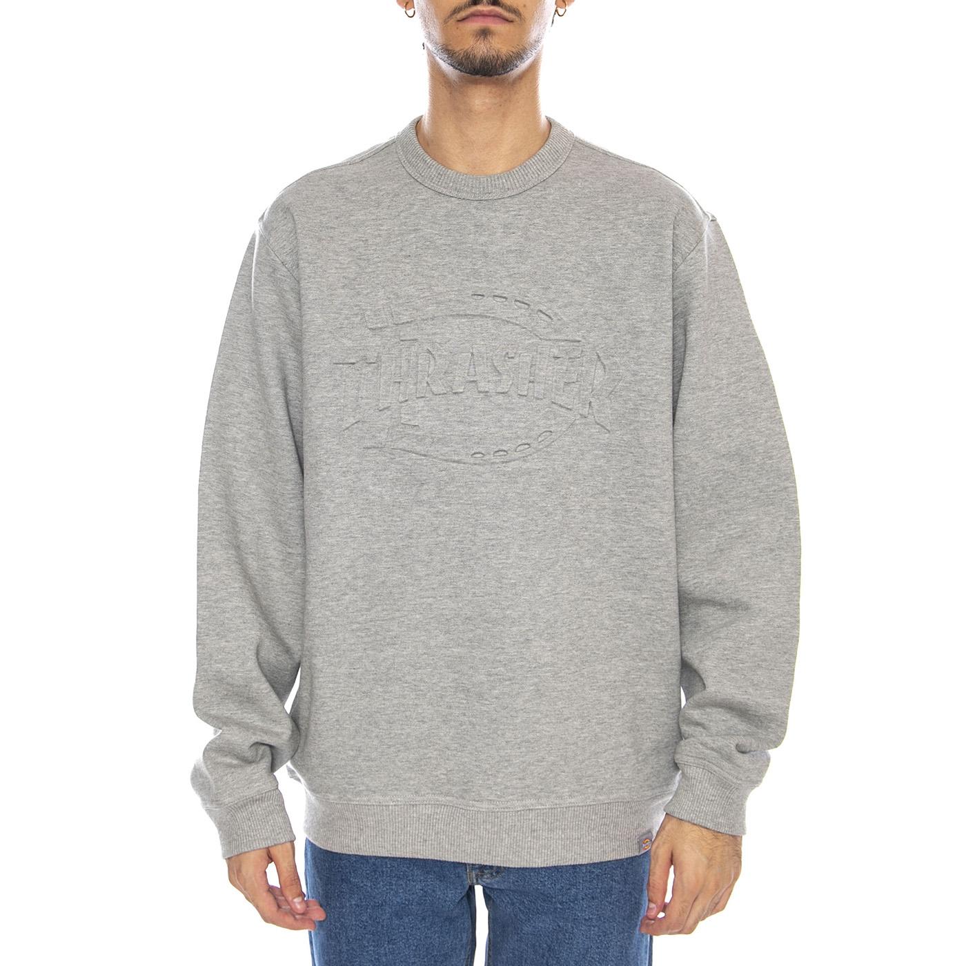 THRASHER X DICKIES Sweatshirt Grey Melange - Fekpa Girocollo Uomo Grigia DK0A88Q4GYM1 . DICKIES 