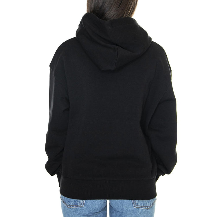 W' Hooded Casey Sweatshirt Black / Silver - Felpa con Cappuccio Donna Nera I032644.0M4XX . CARHARTT WIP 