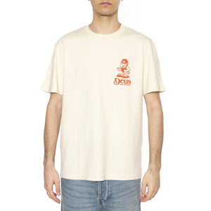 Raptor Tee Dirty White - Maglietta Girocollo Uomo Beige DMP251947B_DWH  DEUS EX MACHINA 