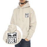 Obey Eyes Icon Hood Fleece -- Hoodie Homme Moonstruck Beige  Homme OBEY