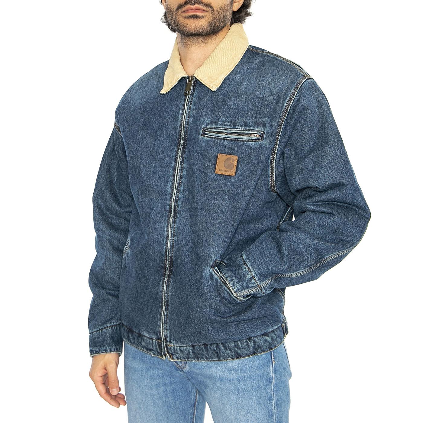 OG Detroit Jacket Blue / Dusty H Brown - Giacca Denim Jeans Uomo Blu I034734.2XN4Q  CARHARTT WIP 