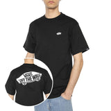 Style 76 II Loose SS Tee Black / White - T-shirt col ras du cou Homme Noire - Homme VANS