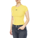 CAMERON TEE SPACE YELLOW - T-shirt Col Rond Femme Jaune Femme VANS